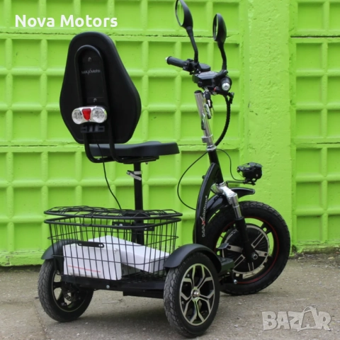 Електрическа Триколка А3 750W BLUE (с предно предаване) Nova Motors, снимка 3 - Мотоциклети и мототехника - 39348255