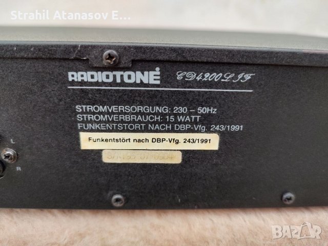 Radiotone CD 4200L- Сиди Плеър, снимка 9 - Декове - 35996224