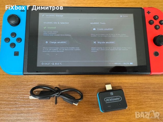 Хакнат Nintendo Switch V1с RCM 128gb и много игри , снимка 6 - Nintendo конзоли - 50858716
