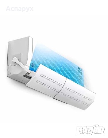 Дефлектор за климатик за насочване на въздушния поток, регулируема дължина от 52до92 см, бърз монтаж, снимка 2 - Климатици - 41463249