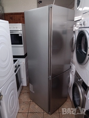 Иноксов комбиниран хладилник с фризер Бош Bosch Total No Frost A+++ 2 години гаранция!, снимка 3 - Хладилници - 53689829