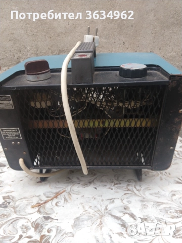 Електрическа печка с вентилатор, снимка 3 - Отоплителни печки - 52331588