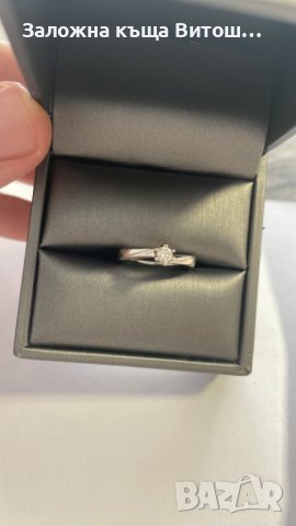 Златен пръстен със диамант 14к / 3.3 гр., снимка 2 - Пръстени - 41630790