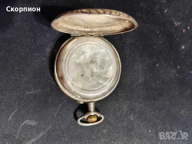 Френски сребърен джобен часовник - 10 рубина - ПРОМОЦИЯ , снимка 5 - Джобни - 48925750