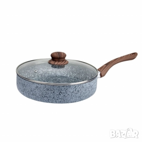 Тиган с капак Voltz Siena, Дълбок, Мраморно каменно керамично покритие, снимка 5 - Съдове за готвене - 52138231