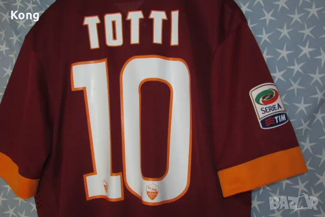 винтидж фланелка AS Roma Italia Totti РОМА Nike Барселона Испания Barcelona Suarez футболна тениска , снимка 3 - Футбол - 56084899