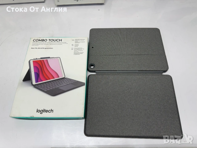 Kлавиатура - Logitech Combo Touch iPad 7 , iPad 8 , iPad 9 , снимка 4 - Клавиатури и мишки - 53825094