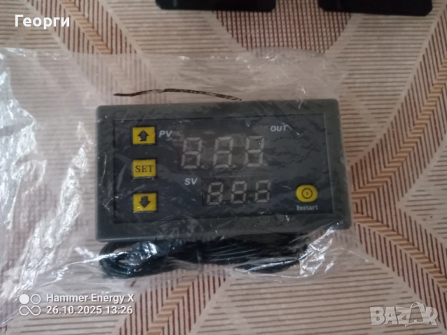 Терморегулатор W3230 + 2 бр. високомощни релета тип JQX-105F-4  (30A), снимка 2 - Друга електроника - 52217176