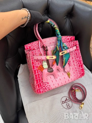 чанти HERMÈS BIRKIN 30 CROCO SIZE: 30x 22cm , снимка 2 - Чанти - 51753482