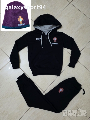 CR7 Сет Зимна Шапка + Детски анцуг Роналдо Анцуг Манчестър Юнайтед, снимка 5 - Футбол - 51869854