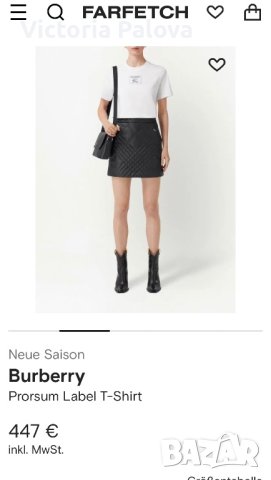 Дамска vintage тениска BURBERRY оригинал, снимка 4 - Тениски - 41098869