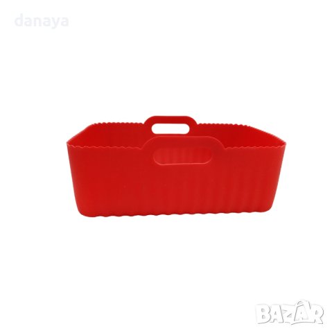 4524 Правоъгълна силиконова тавичка за еър фрайър подложка за Airfryer, снимка 7 - Съдове за готвене - 44480359