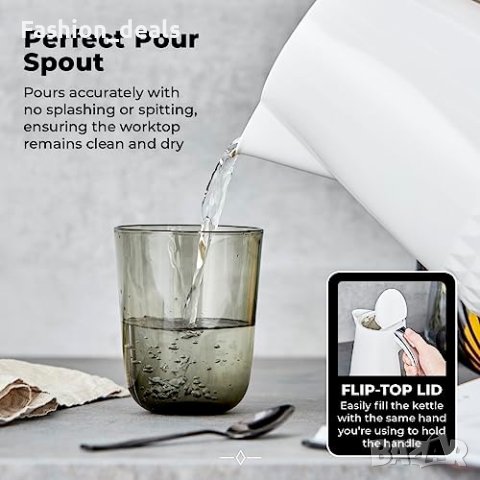 Нов Tower чайник 1,5л Въртяща се на 360° основа Дом Кухня Подарък Кана вода, снимка 5 - Други - 42394859