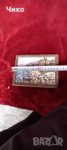 Рисувана малка картинка за стена, снимка 6 - Антикварни и старинни предмети - 52587178