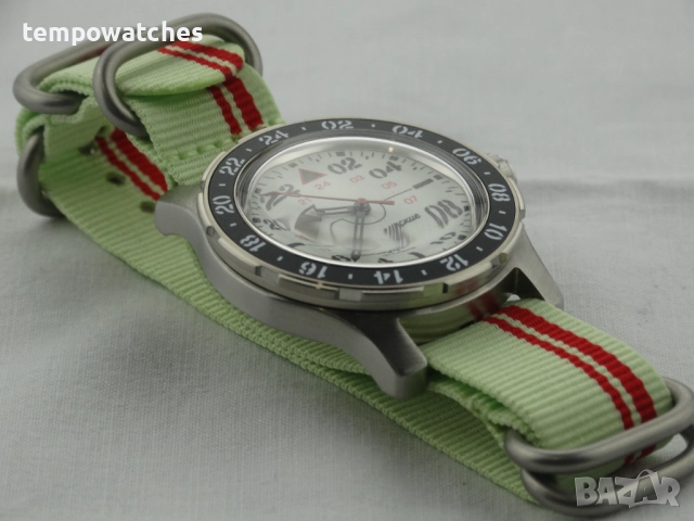 ВОСТОК КОМАНДИРСКИЕ АВТОМАТИЧЕН- 24 часа- FULL LUME ref: 18011Б, снимка 10 - Мъжки - 52326966