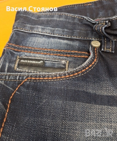 DOLCE & GABBANA - мъжки оригинални дънки - размер L, снимка 3 - Дънки - 52225658