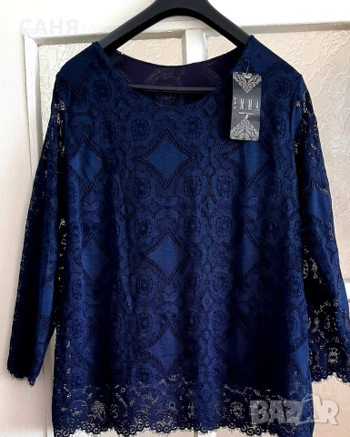 Официална,италианска блуза ЕММА/почти черно/