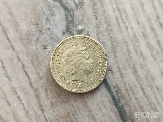 Монета 2005 Великобритания 1 pound (Menai Bridge) - Elizabeth II, снимка 4 - Нумизматика и бонистика - 52111348