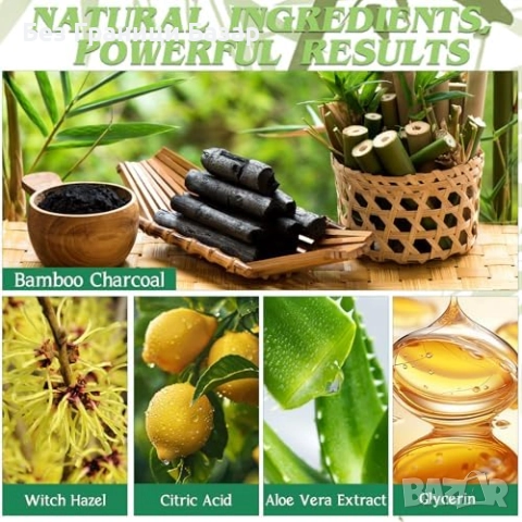 Нови Ленти против черни точки с активен въглен 10 броя – дълбоко почистване, снимка 4 - Други - 52772585