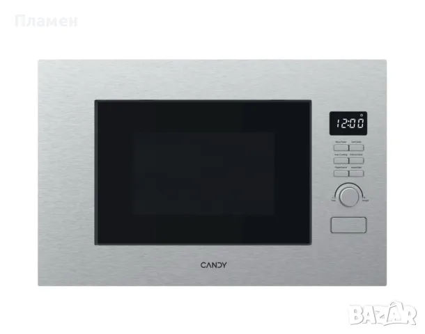 Вградена микровълнова фурна Candy Wave 600 CA38FL7NWBX – 20 L, 850 W, Grill 1200 W, Inox