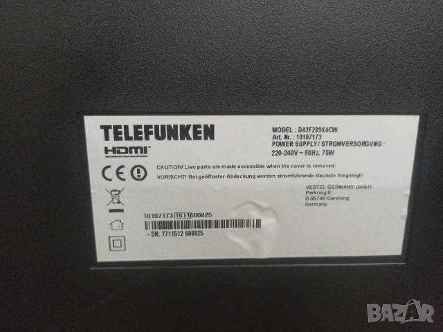 Смарт телевизор 43 Telefunken , снимка 8 - Телевизори - 53754186