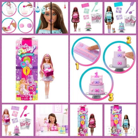 Кукла Барби с мини рокля - Mattel/ Различни видове, снимка 16 - Кукли - 53411691