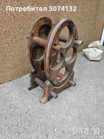 Стойка за вино от дърво, снимка 2 - Други - 52712479