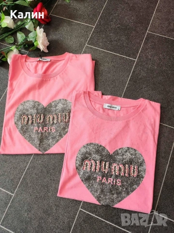 Дамски тениски CK/Miu Miu/D&G/Guess/Hermes - 13€, снимка 2 - Тениски - 53078110