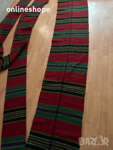Ръчно тъкани от вълна черги / килими / пътеки от 1876г България, снимка 16 - Други - 41444245