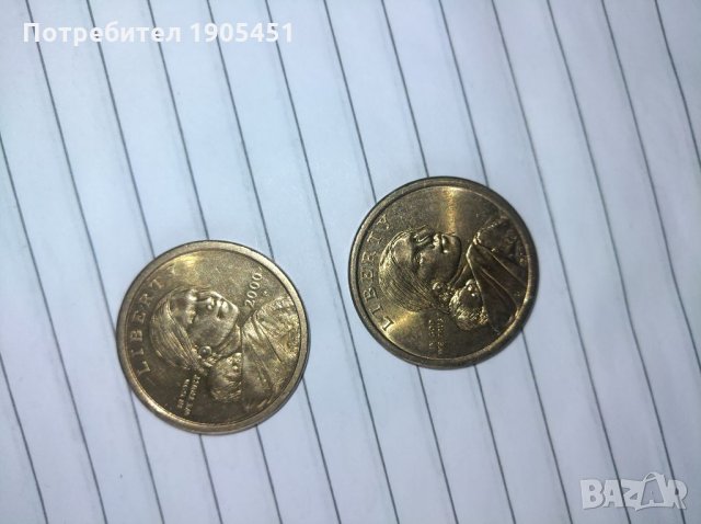 1 долар САЩ коледен юбилеен 2001г., снимка 3 - Нумизматика и бонистика - 35965430