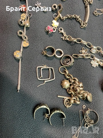 Сребърни накити обеци ,гривни,синджири,пръстени и талисмани, снимка 6 - Колиета, медальони, синджири - 53538828