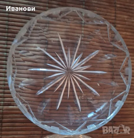 3 кристални чинийки, 12 см , снимка 3 - Декорация за дома - 55881048