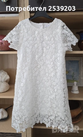 Нова детска рокля - бяла дантела 5-6 години , снимка 15 - Детски рокли и поли - 51411650