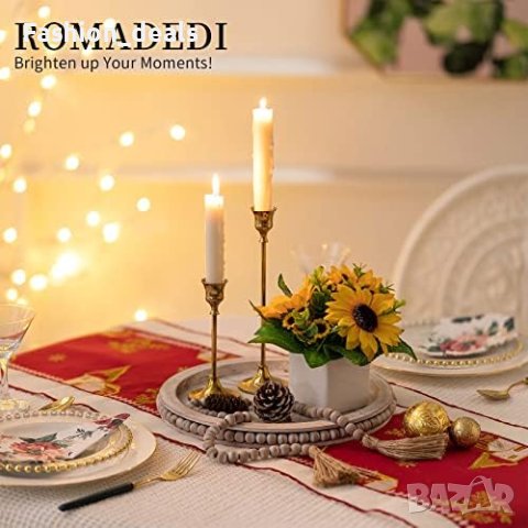 Нов Дървен поднос с мъниста за Кухненски плот Декорация 31 см дом украса, снимка 4 - Други стоки за дома - 41575023