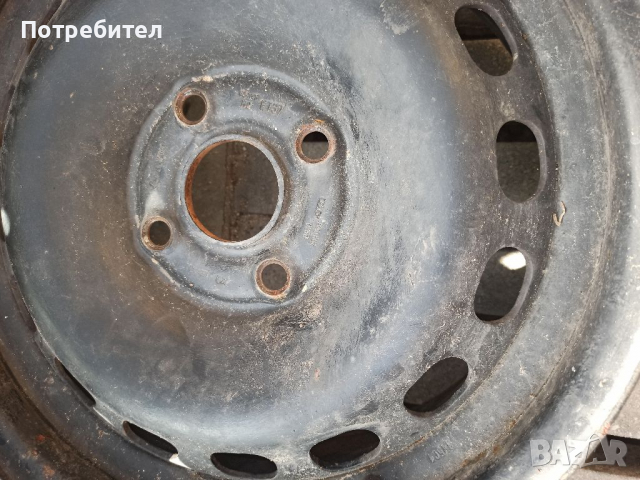 Оригинални стоманени джанти 15" 4*108 Ауди 80 4 бр, снимка 3 - Части - 36271965