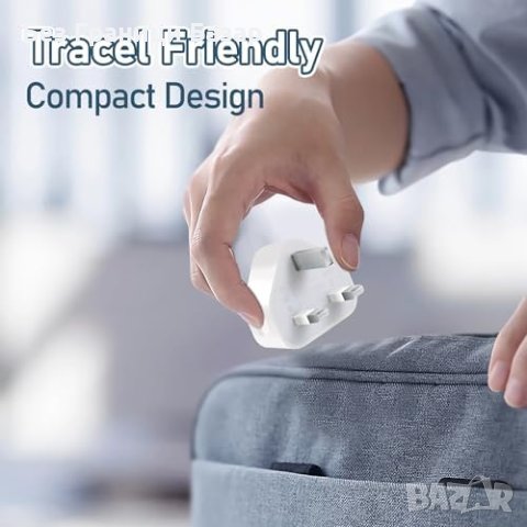 Нови 3 броя Бял USB Заряден Адаптер за iPhone/Samsung - Бързо Зареждане, снимка 6 - Друга електроника - 44259575