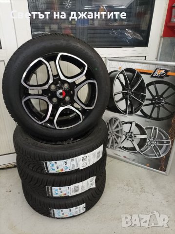 15ц 4x100 Джанти със Зимни Гуми за Smart/Fortwo/Forfour , снимка 2 - Гуми и джанти - 39162261