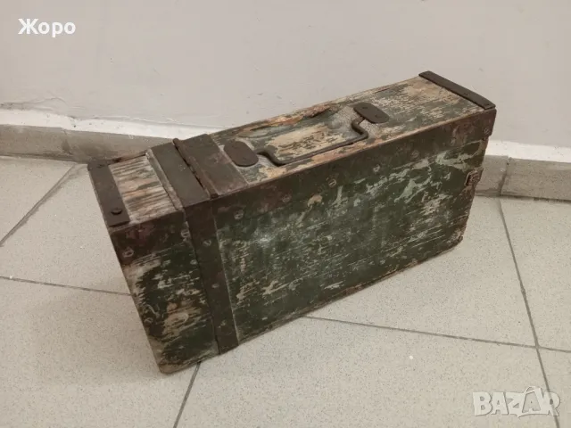 дървено патронно сандъче кутия боеприпаси MG08 WW1 WWI, снимка 2 - Антикварни и старинни предмети - 47914706