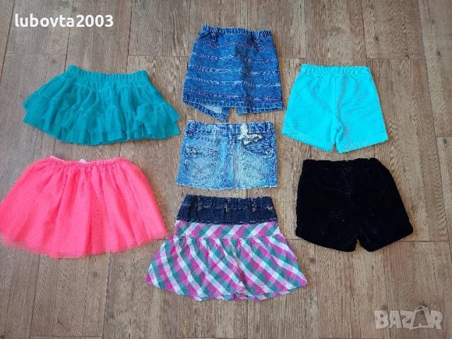 Лот 7 броя 104/110см.Детски поли и къси панталонки, снимка 2 - Детски рокли и поли - 49390161