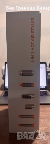 Нов 6 в 1 сешоар четка за изправяне и къдрене на коса мултифункционален уред, снимка 2 - Други - 53168239