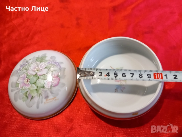 Limoges ,Лимож Порцеланова Рисувана Кутия за Бижута, снимка 7 - Антикварни и старинни предмети - 52328699