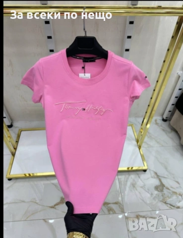 Tommy Hilfiger Дамска Тениска👚Дамска Блуза С Къс Ръкав - Различни Цветове Код Bal Style23