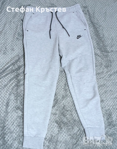 Оригинален NIKE Tech Fleece "Heather Grey" track pants S размер