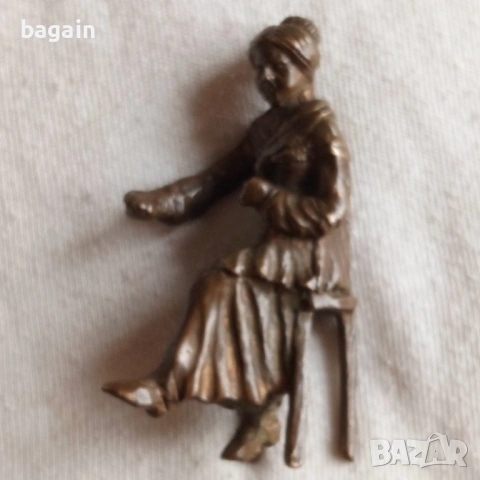 Бронзова статуетка., снимка 6 - Статуетки - 53201249
