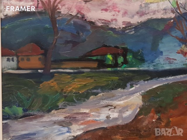 Масло от Ани Трингова -дъщеря на Константин Трингов - Пейзаж, снимка 4 - Картини - 34701728