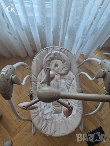 Бебешка люлка 2в1 Kikkaboo Mia Beige , снимка 3 - Детски люлки - 55750808