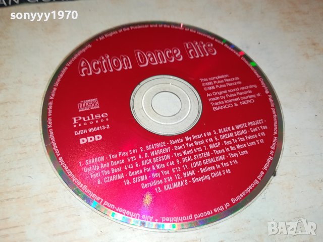 ACTION DANCE HITS CD 0209231600, снимка 2 - CD дискове - 42056747