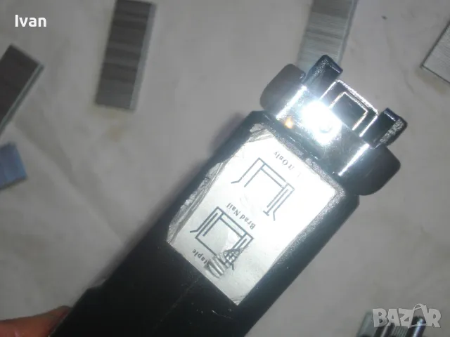 Комбиниран 6-14мм Скоби Пирони Холандски Дърводелски Тапицерски ТАКЕР FERM FET-200 ОТЛИЧЕН, снимка 14 - Други инструменти - 47457893