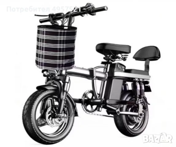 Ел. велосипед BK10 – 48V литиева батерия, 25 км/ч, 400W двигателн