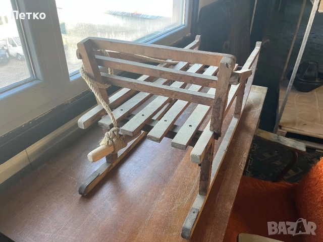 Дървена ретро шейна, снимка 3 - Други ценни предмети - 52811569